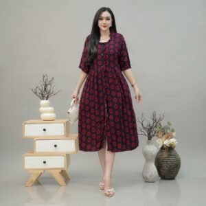 Daster Coklatan dan Rose Busui Rayon Super