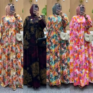 Gamis FLOWER 2 Rayon Super LD 120 Busui PB 135