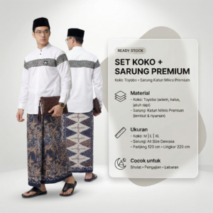 Set Sarko Motif Batik